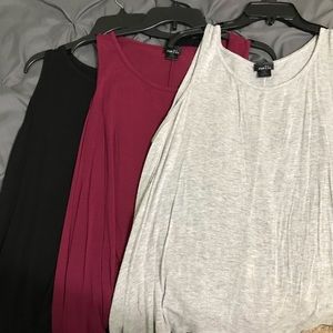 Red, black, and gray rue21 tank tops size XL
